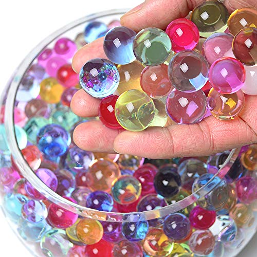 AINOLWAY Juego de cuentas de gel para habilidades motoras finas con 2 cucharadas y pinzas para el desarrollo temprano de habilidades