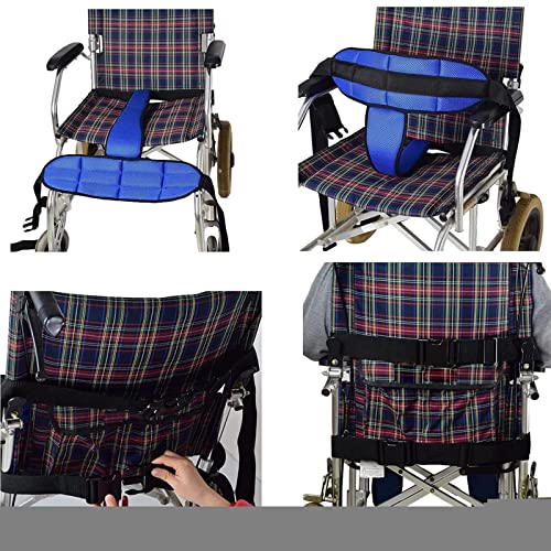 ALLWIN Sistema De Sujeción del Cinturón De Seguridad De La Silla De Ruedas, Correas De La Silla De Ruedas para Evitar El Deslizamiento, para Ancianos, Pacientes Y Discapacitados