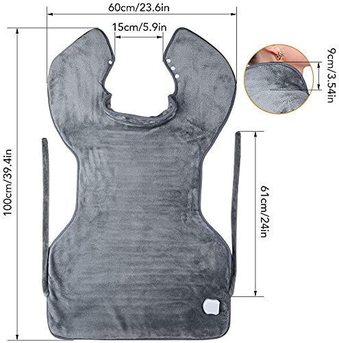 Almohadilla Eléctrica Térmica, 60*100 cm Manta Electrica Lumbar de Espalda y Cuello, Calentamiento Rápido, 3 Niveles de Calor, Apagado Automático, Manta Eléctrica para el Alivio del Dolor de Espalda