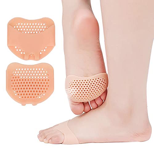 Almohadillas Suaves Gel Reutilizables Almohadilla Gel El Antepié Silicona Plantillas Antepié CojíN Bola del Pie con Almohadilla Gel Silicona para pies diabéticos,callosidades,ampollas(10 PCS)