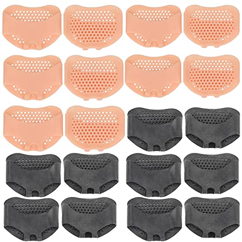 Almohadillas Suaves Gel Reutilizables Almohadilla Gel El Antepié Silicona Plantillas Antepié CojíN Bola del Pie con Almohadilla Gel Silicona para pies diabéticos,callosidades,ampollas(10 PCS)