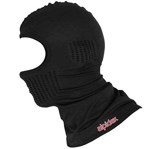 ALPIDEX Pasamontañas Balaclava Invierno Moto Ski Negro Niño Mujer Hombre, Tamaño:l/XL