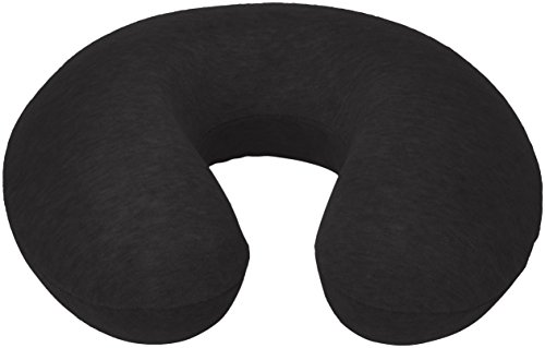 Amazon Basics - Almohada para cuello, de espuma viscoelástica, Negro