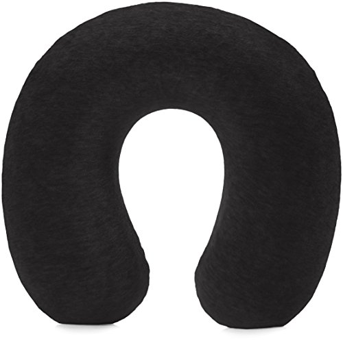 Amazon Basics - Almohada para cuello, de espuma viscoelástica, Negro