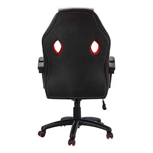 Amazon Basics - Silla deportiva de ejecutivo con altura y reposabrazos ajustables