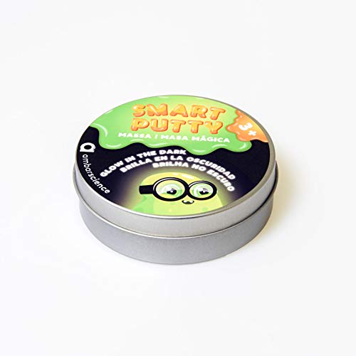 ambarscience Brilla en la Oscuridad-Smart Monster Putty. Masa Inteligente con Efecto mágico y Divertido, para niños 3+. (Ambar Passion S.A. 6162800040020)