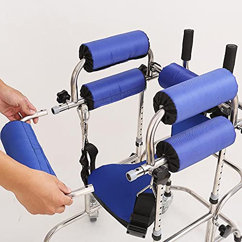 Andador con Andador de Cuatro Ruedas, Andador con Andador Posterior médico, Andador Plegable para niños, Soporte para Ejercicios de rehabilitación Infantil Andador con Ruedas para discapacitados