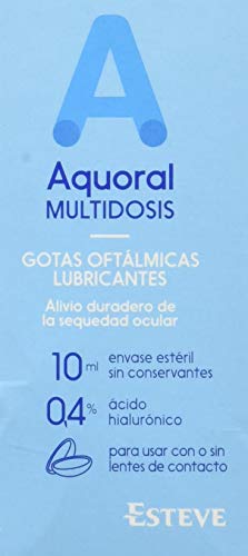 Aquoral Multidosis Gotas Oftalmologicas Lubricantes, 10 ml