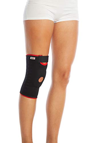 ArmoLine Rodillera de ligamento para dolor rotuliana femoral, apoyo articular, compresión de rodilla, menisco, desgarro, lesiones, lesiones, artritis, artritis, estabilizador de rodilla ajustable (M)