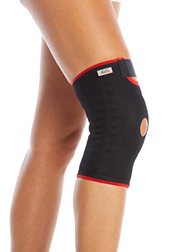 ArmoLine Rodillera de ligamento para dolor rotuliana femoral, apoyo articular, compresión de rodilla, menisco, desgarro, lesiones, lesiones, artritis, artritis, estabilizador de rodilla ajustable (M)