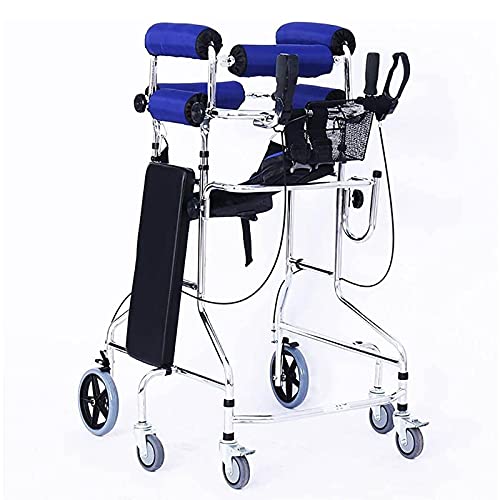 Asistencia sanitaria Andador para caminar Ayuda para el armazón Ligero Fácil almacenamiento y transporte Ruedas Andador para adultos Andador para personas mayores Rehabilitación de accidentes