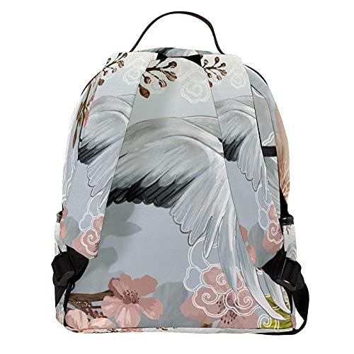 ATOMO Casual Mini Mochila Grúa Fly Nice PU Cuero Viajes Bolsas de Compras Daypacks