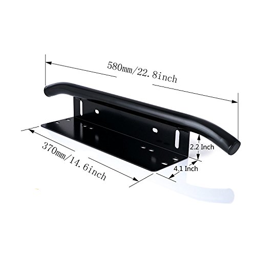 AUXTINGS 50 cm 20 pulgadas 126W LED Light Barra de luz Combinador de inundación con arnés de cableado Kit + Placa de montaje Soporte para camiones ATV SUV 4x4 JP Truck Boat