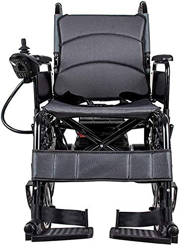 AWJ sillas de Ruedas Silla de Ruedas eléctrica - Silla Plegable portátil con batería de polímero de Iones de Litio 20a - La Silla de Ruedas Inteligente para Personas Mayores y DIS