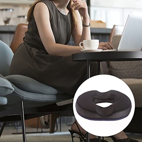 B Blesiya Donut Pillow Tailbone Hemorrhoid Cojín Donut Seat Cojín Alivio del dolor para hemorroides, llagas, próstata, coxis, ciática, embarazo, post natal - Negro a