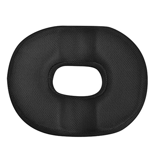 B Blesiya Donut Pillow Tailbone Hemorrhoid Cojín Donut Seat Cojín Alivio del dolor para hemorroides, llagas, próstata, coxis, ciática, embarazo, post natal - Negro a