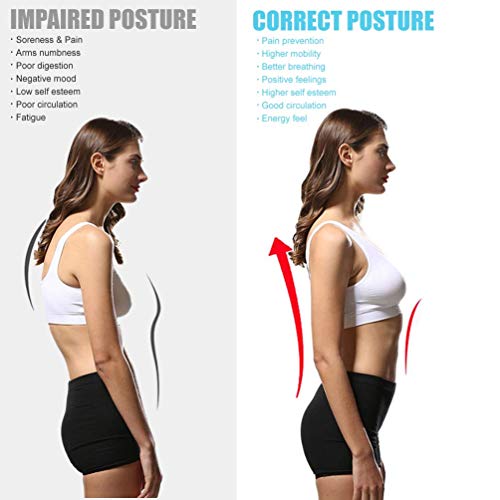 BACAKSY Corrector de Postura, Corrector de Columna Espalda y Hombros Para Hombre y Mujer Alivia el Dolor de Espalda Hombro y Cuello