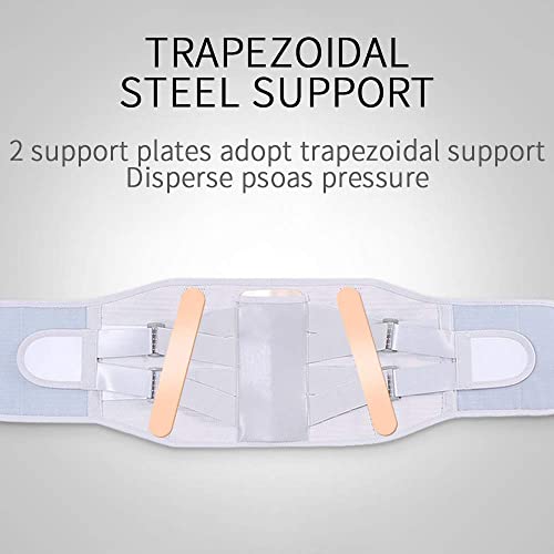 Back Support Strace con estadías de soporte, cinturón de soporte lumbar de malla transpirable, ajuste de doble compresión Cinturón de alivio de dolor de espalda baja for hombres, discos herniados 2109