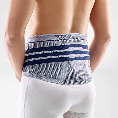 Bauerfeind Faja Lumbar LumboTrain para el Alivio, Estabilización y Activación de la Columna en la Región Lumbar, Cinturón contra el Dolor de Espalda, Vendaje para uso Diario, titan