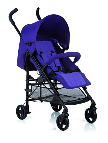 Be Cool Lift Sillita Ligera de Paseo, Plegado Tipo Paraguas, Uso desde Recién Nacido, Aluminio, con Plástico de Lluvia, Ruedas con Suspensión y Extraíbles, Color Lavander