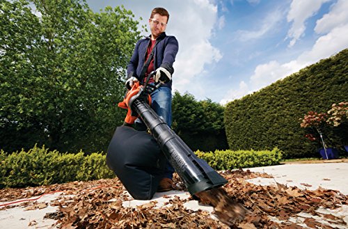 BLACK+DECKER GW3050-QS - Soplador, aspirador y triturador de hojas, 3000W, 418 Km/h