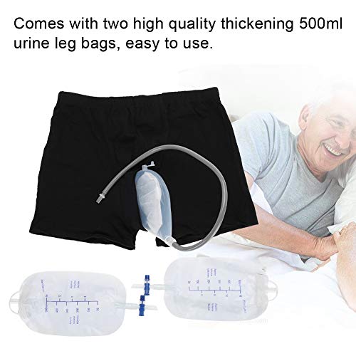 Bolsa de orina - Pee Holder Reutilizable Hombre Orinal Bolsa Bolsa de silicona Orina Embudo Pee Holder Collector con catéter