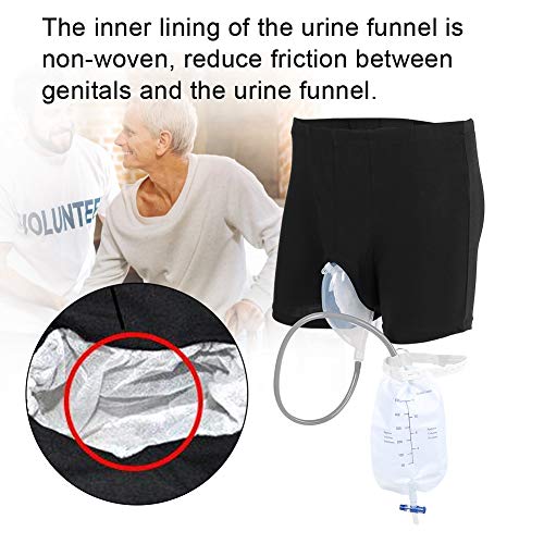 Bolsa de orina - Pee Holder Reutilizable Hombre Orinal Bolsa Bolsa de silicona Orina Embudo Pee Holder Collector con catéter