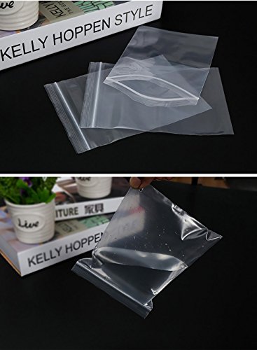 Bolsas de plástico transparentes que se pueden volver a sellar, bolsa de cierre de cremallera reutilizable fuerte, engrosamiento y duradero, prensa para cerrar, 5x7cm 240PCS