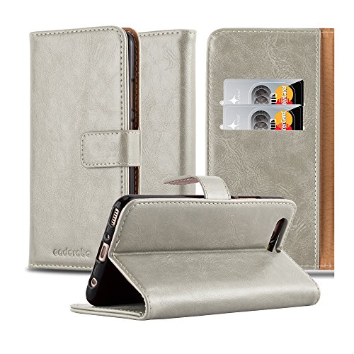 Cadorabo Funda Libro para Huawei P10 en MARRÓN Capuchino - Cubierta Proteccíon con Cierre Magnético, Tarjetero y Función de Suporte - Etui Case Cover Carcasa