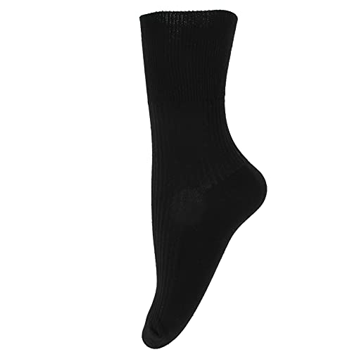 Calcetines de Compresión para Diabéticos, Calcetines de Pie Diabético para el Cuidado del Pie Diabético, Calcetines de Tobillo No Vinculantes para Ancianos, Mujeres Embarazadas, Hombre(negro)