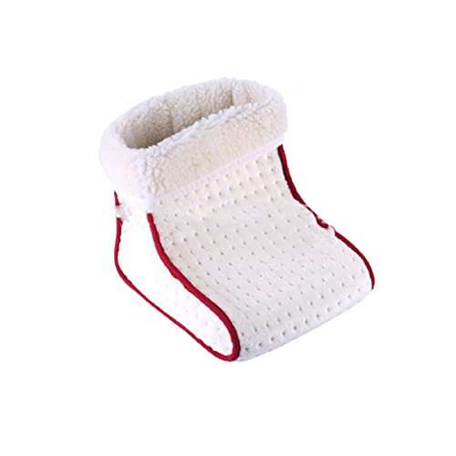 Calentador De Pies Eléctrico Enchufable Calentador De Pies Calentador De Pies Zapatos Eléctricos Oficina Dormitorio Calefacción Almohadilla Para Pies Calentador De Pies, Simple Y Conveniente,Blanco