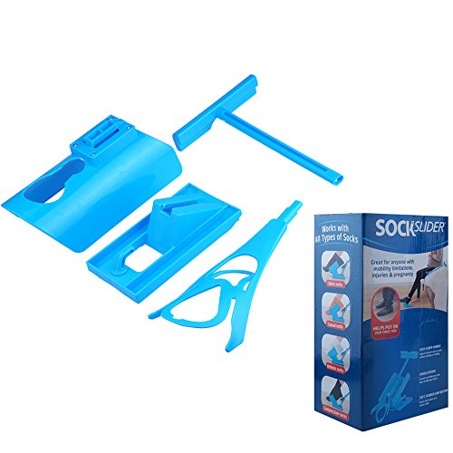 Calzador auxiliar para poner calcetines de Sinbide®, para ancianos, para embarazadas, para personas mayores, personas con sobrepeso