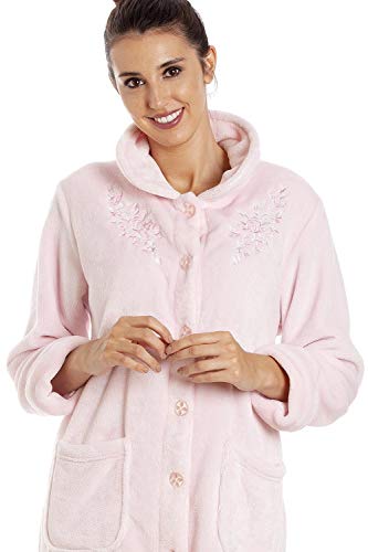 Camille Batas de casa de Varios Botones para Mujer 38/40 Light Pink