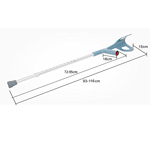 Caminantes para personas mayores Muletas de antebrazo livianas for adultos, antebrazo de muletas ergonómicas de brazo con agarres de mano for ancianos, discapacitados y discapacitados físicos ,UNO Rol