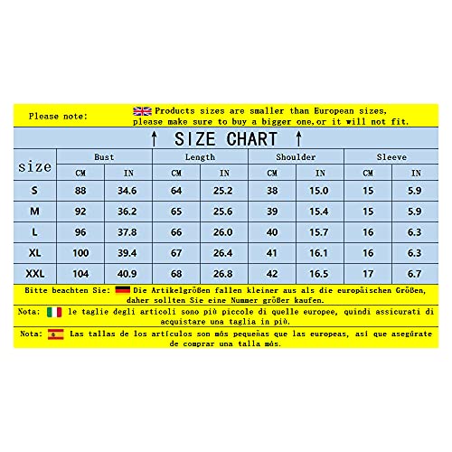 Camiseta Hombre Slim Fit Stretch con Cuello En V Camisa Deportiva Hombre Verano Color Sólido Casual Hombre Manga Corta Sport Running Fitness Camisa Muscular Hombre F-Yellow XL