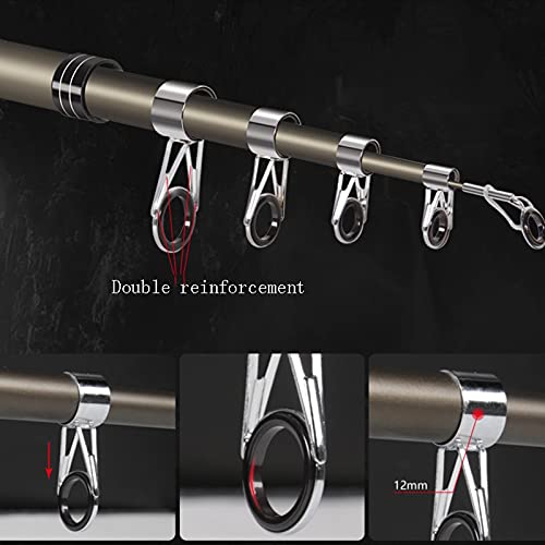 Cañas de Pesca Varilla de pesca y caña de pesca ultraligeros de la combinación de la combinación de la combinación de la fibra de carbono para el recorrido del agua salada de agua dulce pesca Regalo p
