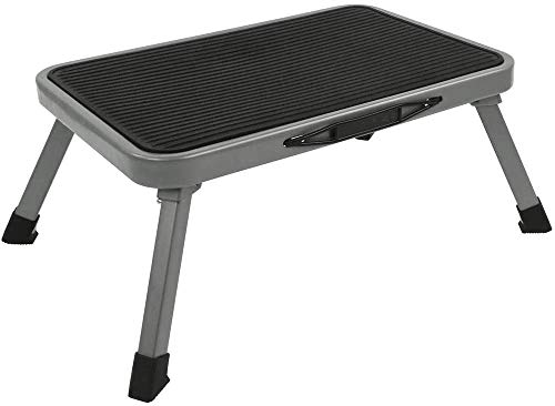 Cartrend Escalón Individual Plegable para Autocaravana, escalón para Camping, autobús, Caravana, hasta 150 kg