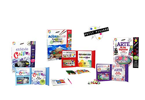 Cefa Toys INTERACTIVA Escritura Creativa Petit Picasso, Aprende a Crear Diferentes Tipos de Letras, Color Blanco (Spice Box 570)