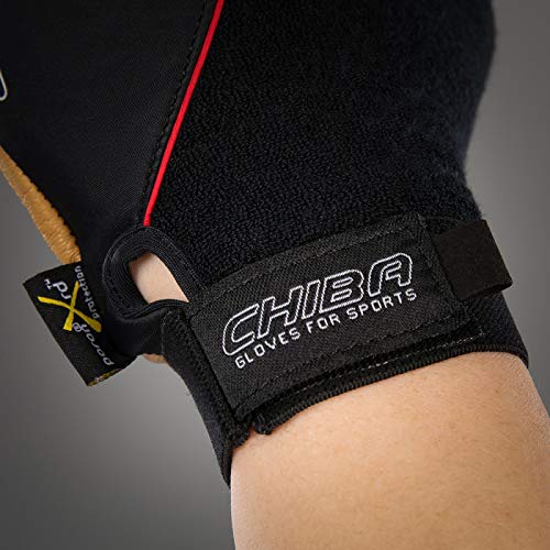Chiba Rollstuhl-Handschuhe Argon - Guantes de Ciclismo para Mujer, Color Negro, Talla S