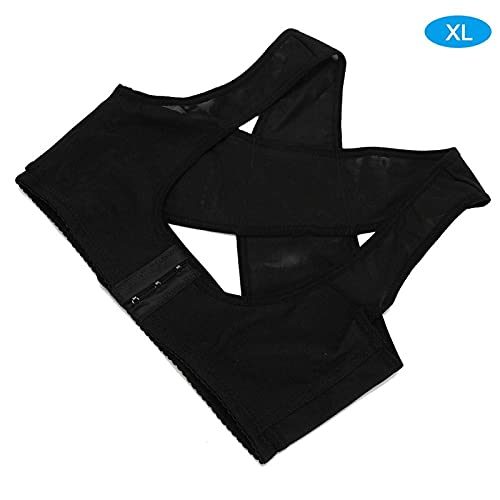 Cinturón corrector jorobado negro para mujer(XL)