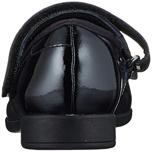 Clarks Scala Tap K, Bailarinas Niñas, Negro (Black Pat Black Pat), 32.5 EU