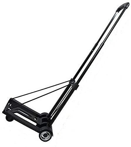 Coche De Mano Pesado Plegable Ajustable, Todo Terreno Que Sube Al Terreno con Ruedas Escalera Carro De Transporte Multi-Posición Carrito Plegable-Negro 37.80X9.06X12.60In