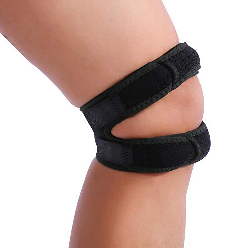 Correa para la rodilla, Cinturón de soporte para el tendón rotuliano, Cinturón para la rodilla con vendaje rotuliano Protección ajustable para las rodillas para correr, saltar, baloncesto, deportes al