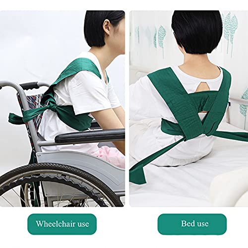 Correas de sujeción de cama Cinturones enrollados para ancianos, silla de ruedas médica Cama de sujeción de seguridad Cinturón Cintura ajustable Abdomen fijo para pacientes Restricciones (Color:A)