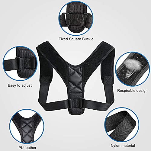 Corrector de Postura, Corrector de Postura Espalda y Hombros para Hombre y Mujer Talla Única, Espalda Recta Soporte Correctores Postural Faja