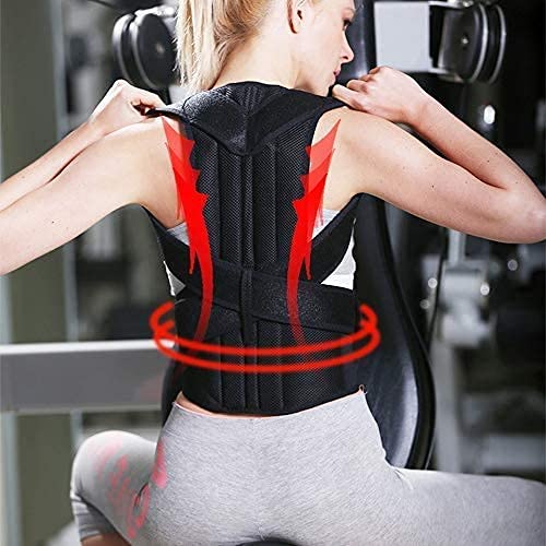 Corrector de postura para hombres y mujeres, plancha de apoyo para la espalda, escoliosis, soporte para la espalda, columna vertebral, corsé, terapia de hombro, cinturón de corrección de postura