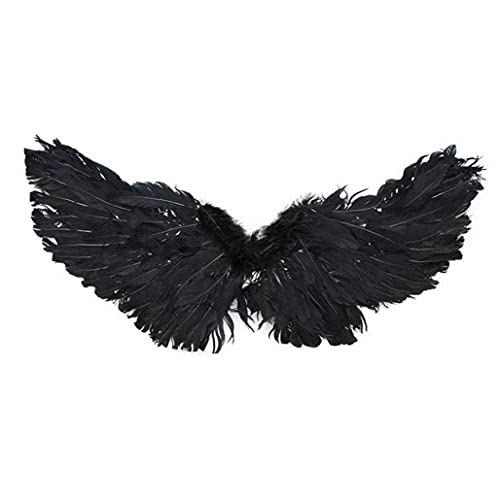 CUCUFA Mascota Disfraz De Halloween Pluma Ángel Alas De Diablo Disfraz De Mascota Decoración De Apoyo para Perro Gato Cosplay Fiesta Navidad Vestido De Navidad Negro L