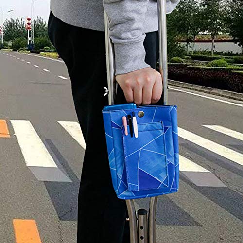 Cuque Bolso para Muletas, Bolso para Muletas Resistente Al Agua, Llaves Tipo Billetera para Llevar Artículos Sueltos