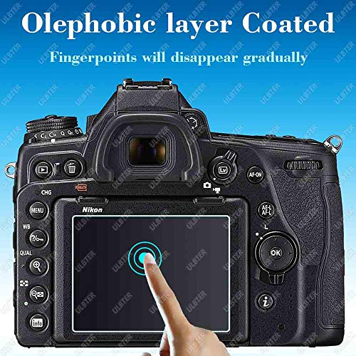 D750 Protector de Pantalla para Nikon D750 D780 [2+2 Unidades],ULBTER 0,3 mm Dureza 9H Vidrio Templado Antiarañazos Antihuellas Antiburbujas Antipolvo