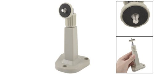 DealMux plástico Trapecio Pared Base de Soporte Soporte de Montaje Gris Claro para la cámara de Circuito Cerrado de televisión